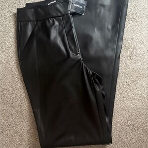 Express Black Faux Leather Pants